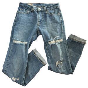 Levis Big E Premium 511 28 x 30 Slim Fit distressed medium wash Jeans men’s